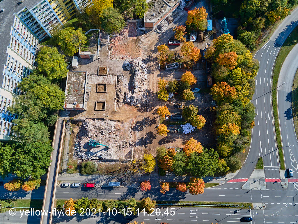 15.10.2021 - Luftbilder vom Abriss unseres Quiddezentrums